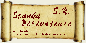Stanka Milivojević vizit kartica
